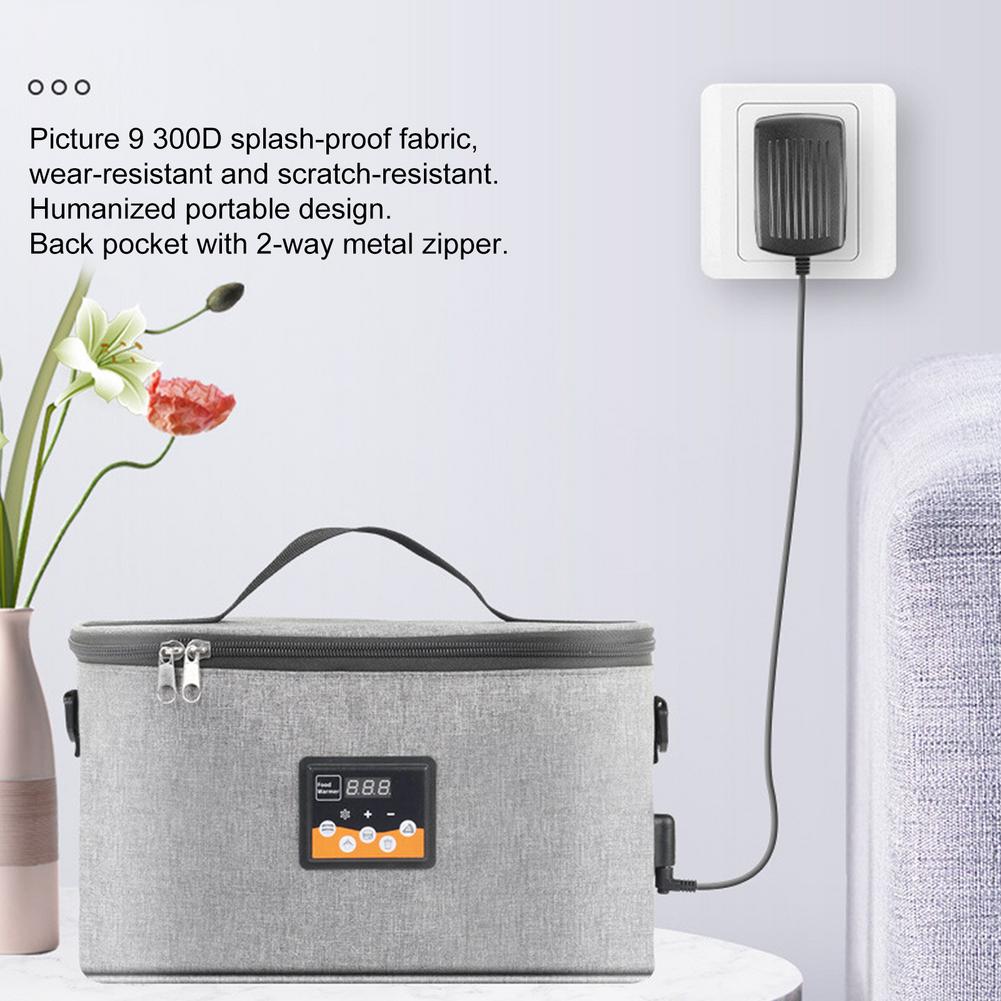 Outdoor Portable Lunch Box For Car Feeding Bottle Heating And Insulation Bag