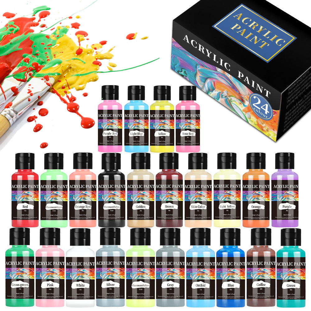 Water-based Acrylic Paint Leather Wood Decorative Board Painted Color